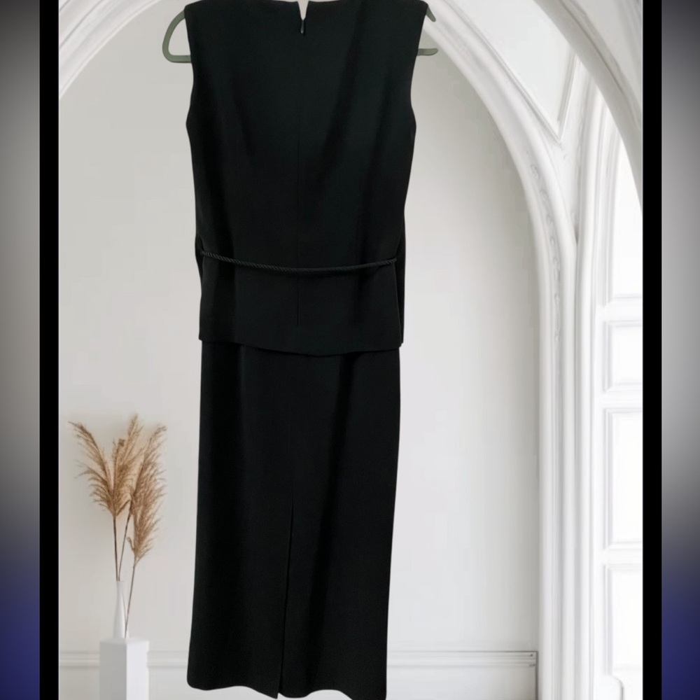 Kasper Classic Sleeveless Black Dress - Picture 2 of 10